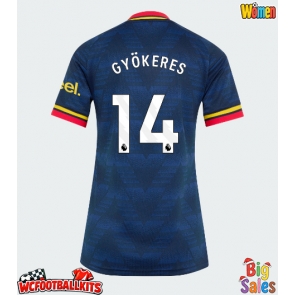 Arsenal Viktor Gyokeres #14 Replica Away Stadium Shirt for Women 2026-27 Short Sleeve